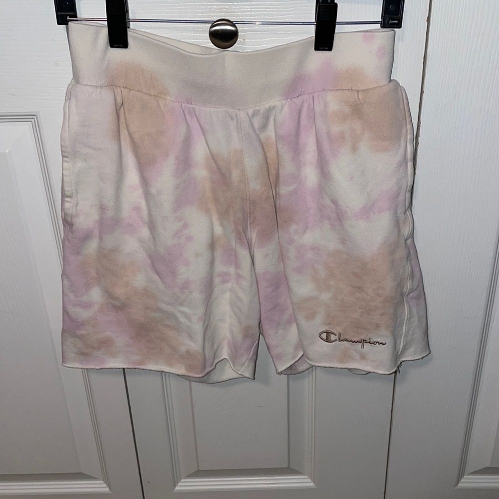 Champion tie dye shorts